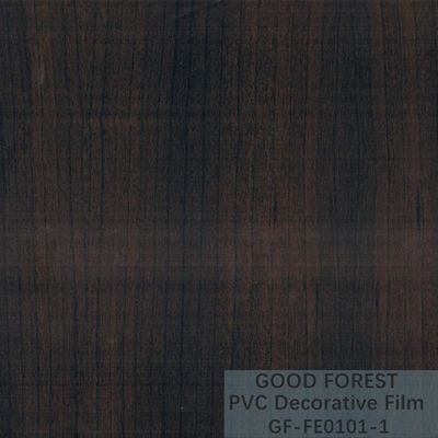 装飾的で黒いポリ塩化ビニールのフィルム1260mm - 1330mmの幅の木の穀物
