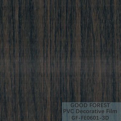 装飾的で黒いポリ塩化ビニールのフィルム1260mm - 1330mmの幅の木の穀物