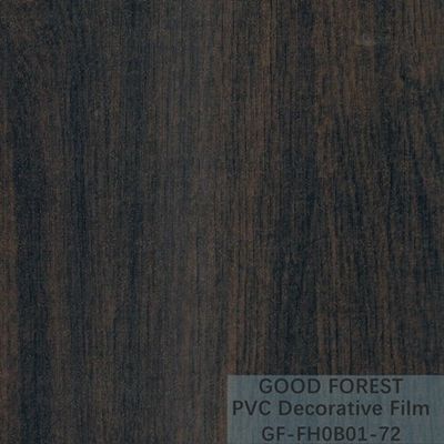 装飾的で黒いポリ塩化ビニールのフィルム1260mm - 1330mmの幅の木の穀物