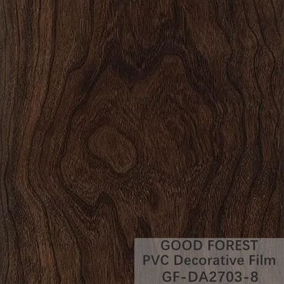 木の穀物の暗い木製のフィルム装飾的な0.25mm - 0.60mmの厚さ
