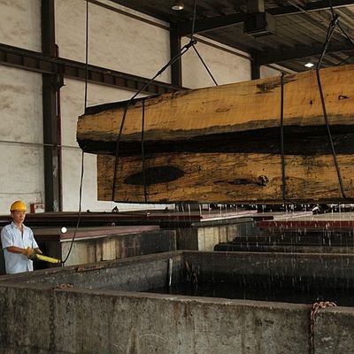 楽器アフリカAnegreは木ベニヤの止め枠の背部穀物0.5mmを計算した