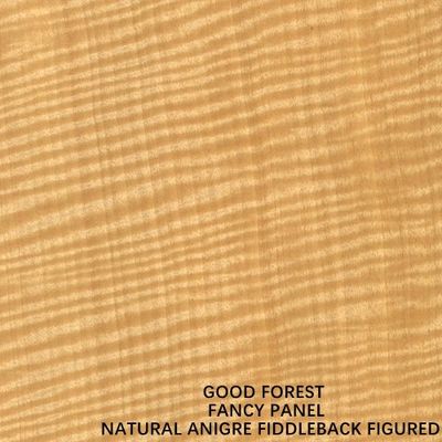 直面された自然なAnigre Fiddlebackは特別な装飾のためのChipboard/削片板9/12/15/18/25/30mmの厚さを計算した