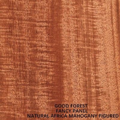 自然なマホガニーの木のベニヤ派手な合板ボード Mdf の計算された穀物 2745mm 長さ
