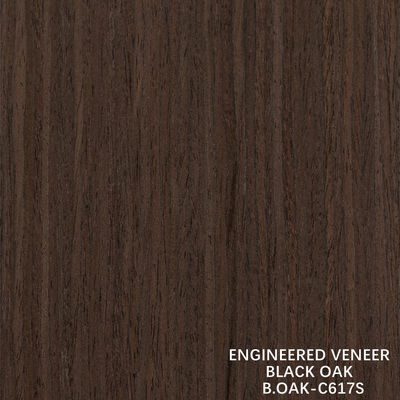 高級エンジニアードウッドベニヤ ブラックオーク ストレートグレイン スライス カット スプライシング 1220mm B.OAK-C456S / 617S / 1180S / 1222S