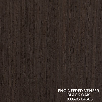 高級エンジニアードウッドベニヤ ブラックオーク ストレートグレイン スライス カット スプライシング 1220mm B.OAK-C456S / 617S / 1180S / 1222S