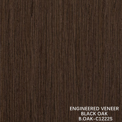 高級エンジニアードウッドベニヤ ブラックオーク ストレートグレイン スライス カット スプライシング 1220mm B.OAK-C456S / 617S / 1180S / 1222S