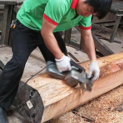 高級再生された木材フェニエール空き方形の木材HSW-X2# 壁面板のための0.55mmをカスタマイズしました 中国OEM工場