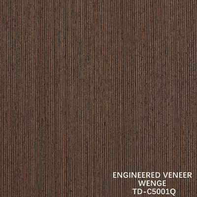 Recon Wenge 木材フェニエール 細い線厚さ 0.15-1.8mm 内部のドアと窓のために背面を脱いで