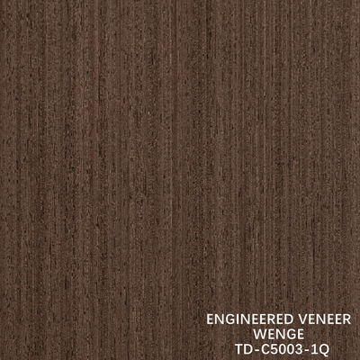 Recon Wenge 木材フェニエール 細い線厚さ 0.15-1.8mm 内部のドアと窓のために背面を脱いで