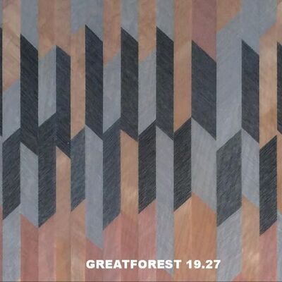 芸術的な寄木細工の木材ベニヤ対称コラージュ幾何学模様色彩豊か木製絵画0.55mm