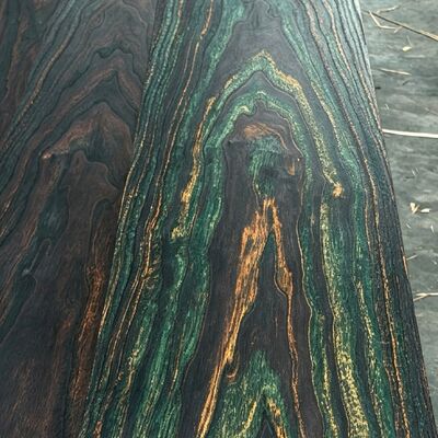 植物染め エコフレンドリー 天然木突板、家具、キャビネット、インテリア壁装飾用 虹色 カラフル 装飾木材突板