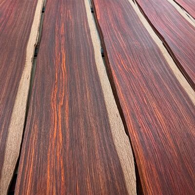 Vibrant Iridescent Plant Dyed Natural Wood Veneer, Sustainable Eco-Friendly Decorative Timber Veneer for Luxury Interior Furniture Design