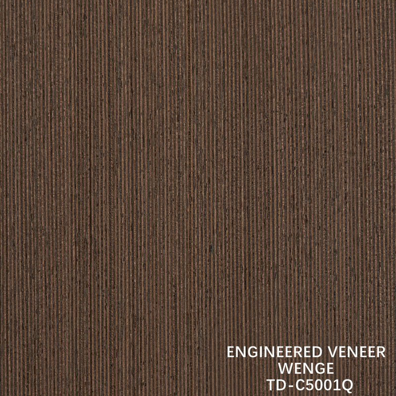Recon Wenge 木材フェニエール 細い線厚さ 0.15-1.8mm 内部のドアと窓のために背面を脱いで