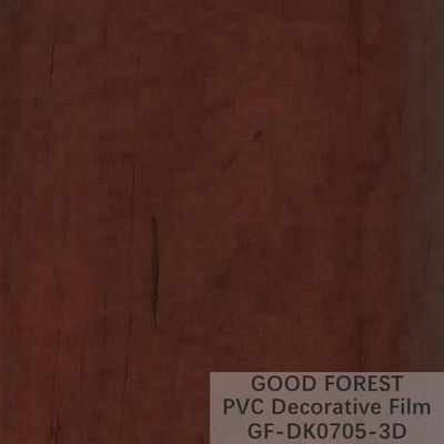装飾的な木の穀物の赤い色に水ぶくれが生じるODMポリ塩化ビニールの内部のフィルム