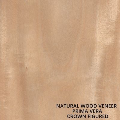 OEM自然なPrimavera木ベニヤの平らな切られた王冠はパネルおよび家具0.5mmのために切れた