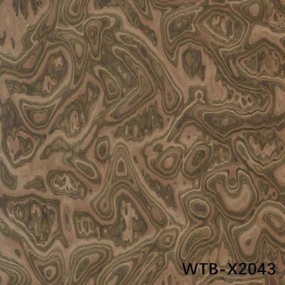復元された黒ノート・バール木材フェニヤー WTB-X2043 0.15-0.55mm 室内装飾用板